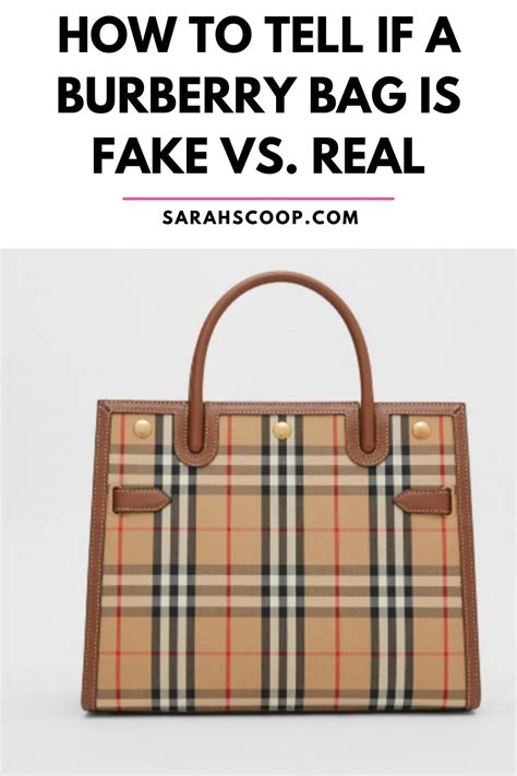how to know if a burberry bag is real